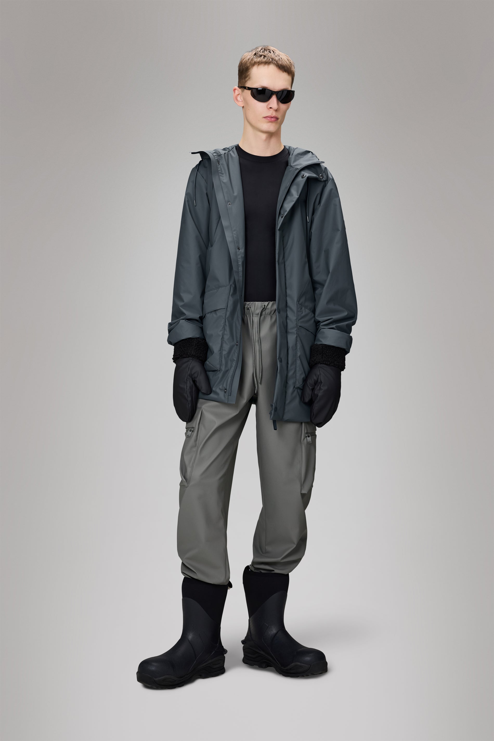 RAINS Lohja Long Insulated Cargo Jacket Lagoon Jacket