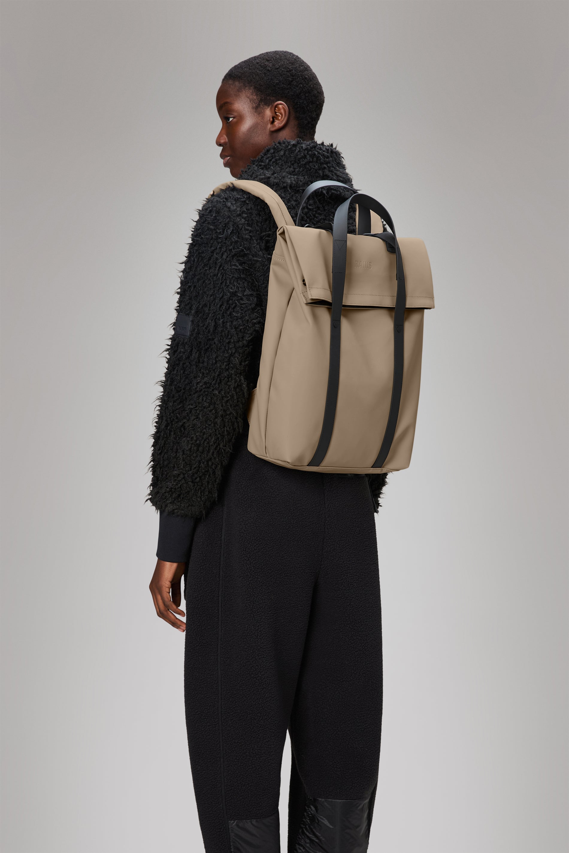 RAINS 2 Way Tote Backpack Beige 15L H58 x D12 x W33 cm Backpack