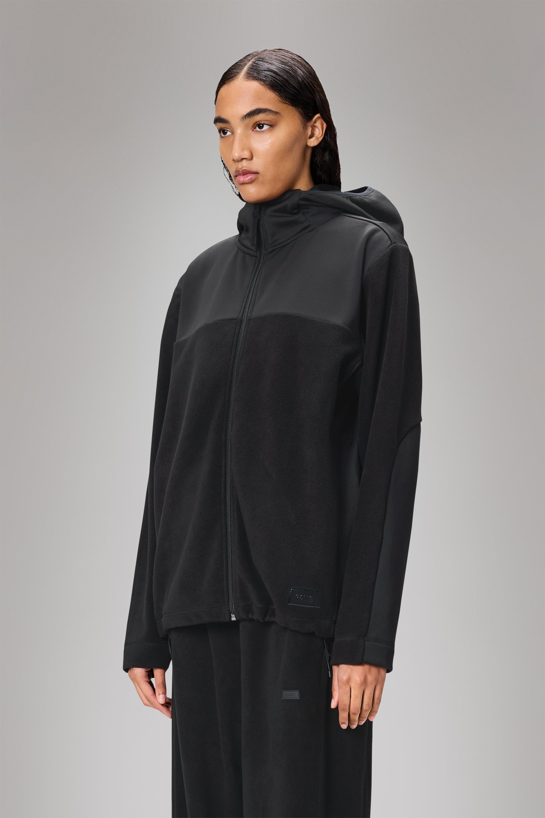 RAINS Sintra Fleece Reverse Jacket Black Jacket