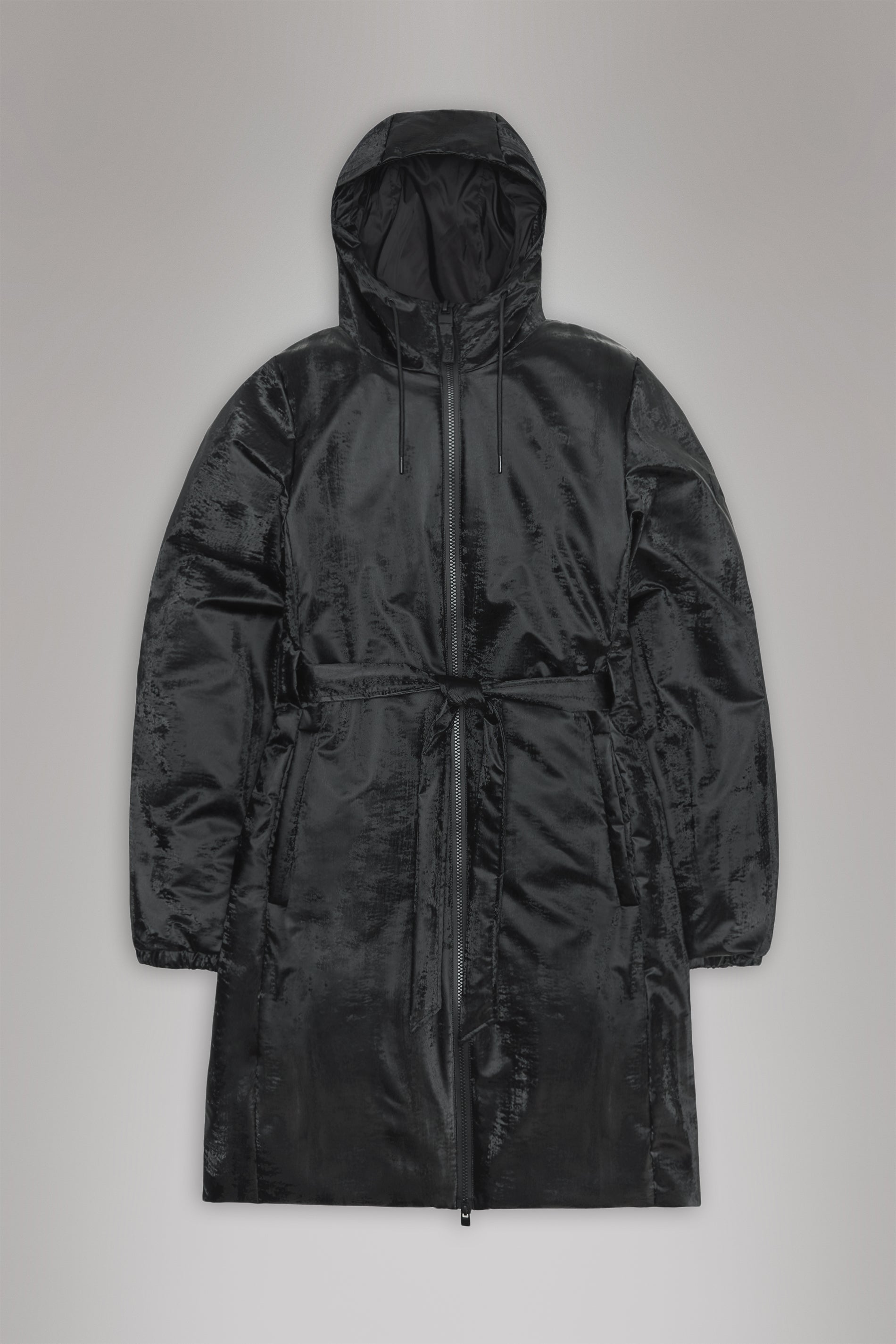 RAINS Lohja Long Insulated Curve Jacket Coal Jacket