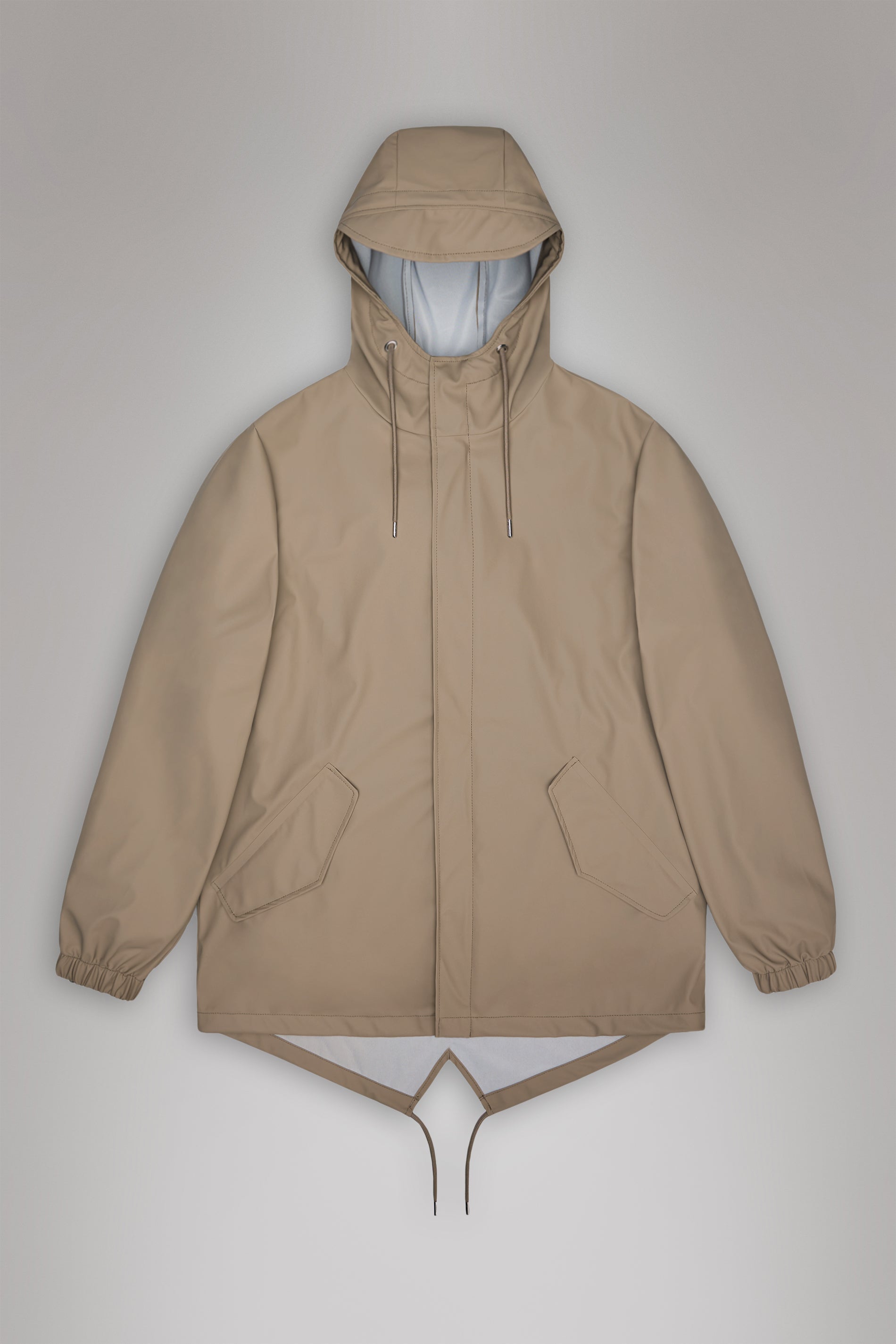 RAINS Fishtail Jacket Beige Jacket