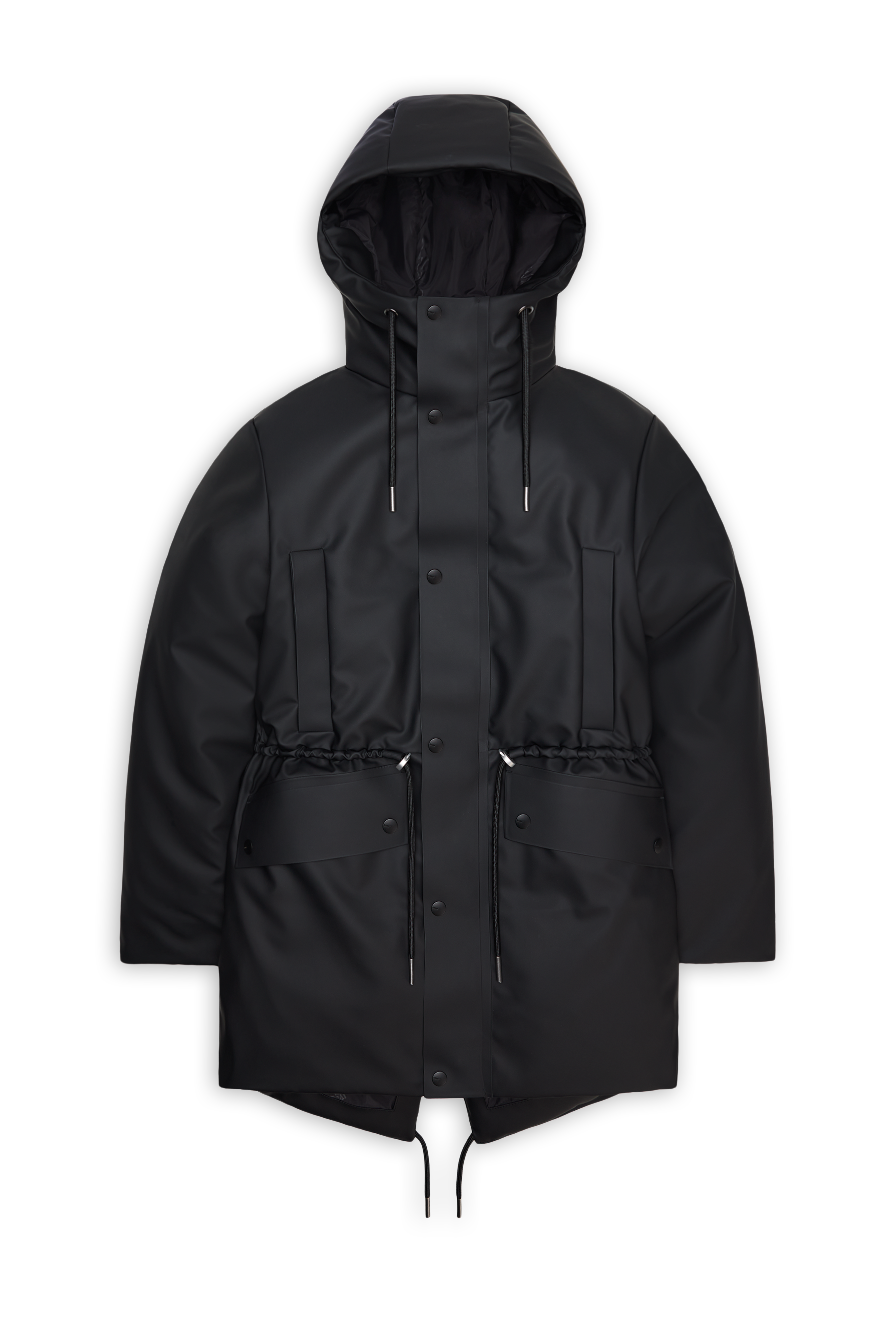 Rains Nome String W Parka Black Jacket