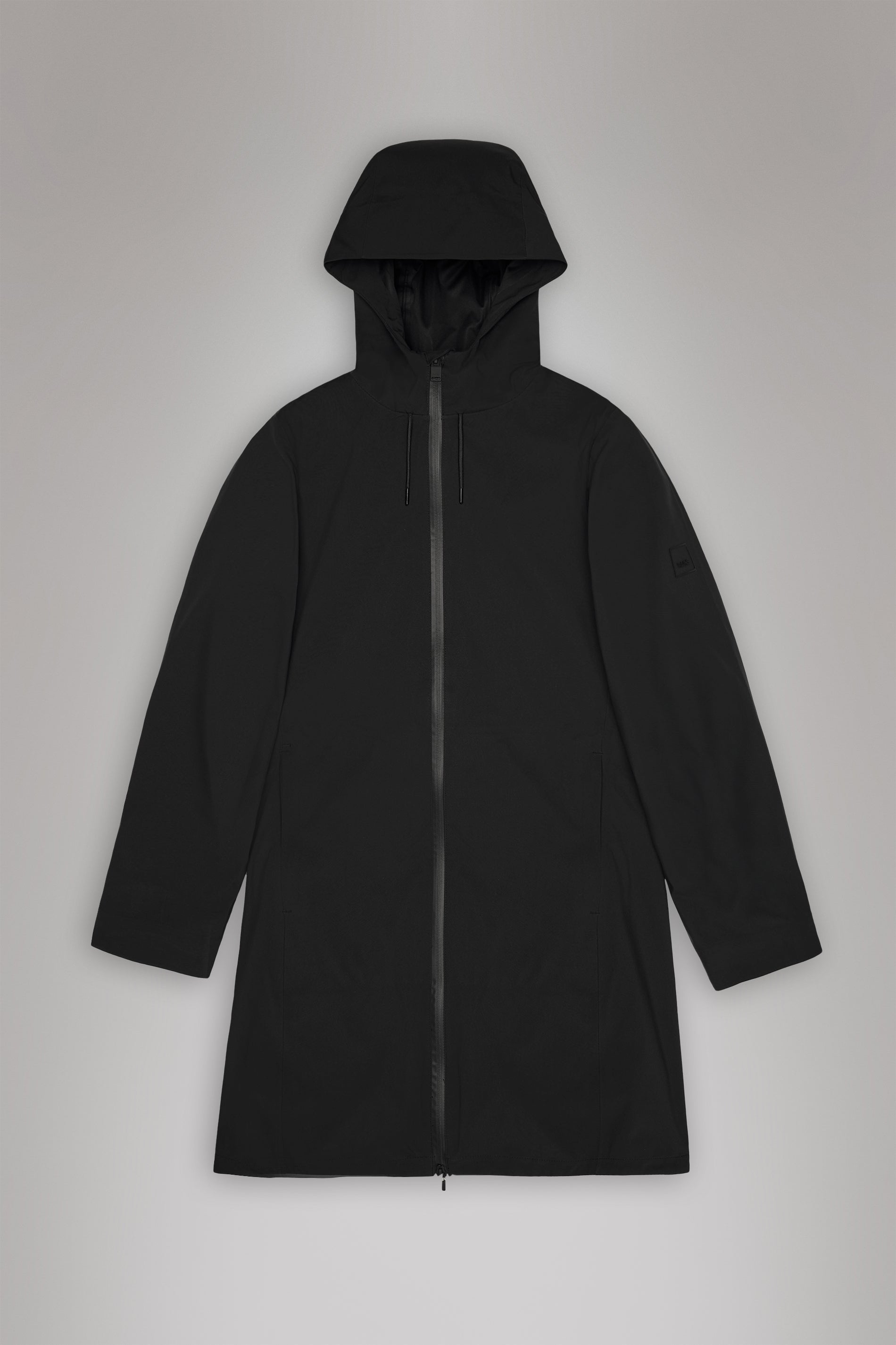 RAINS Suva Hardshell Long W Jacket Black Jacket