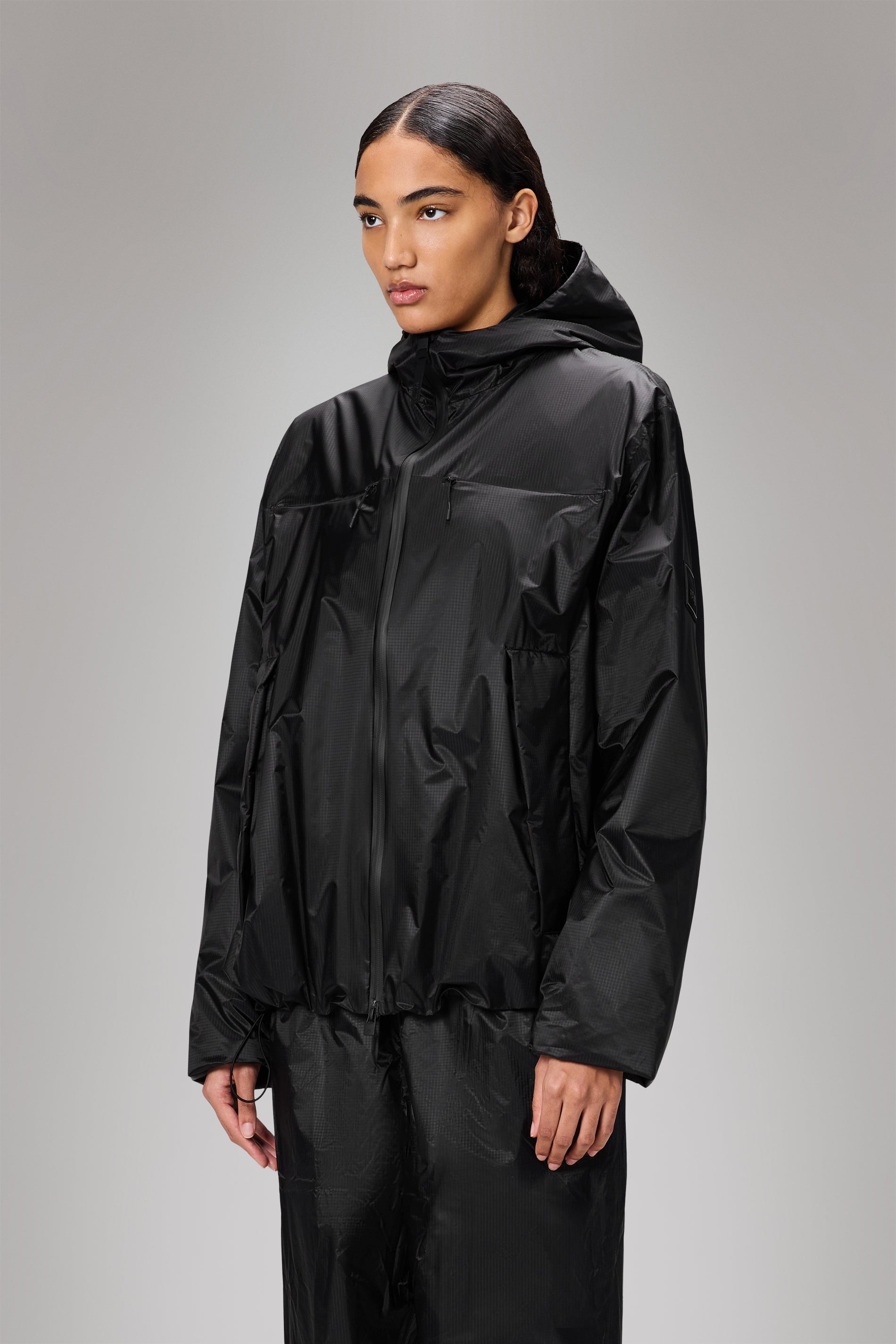 RAINS Kauto Insulated Pocket Jacket Black Jacket