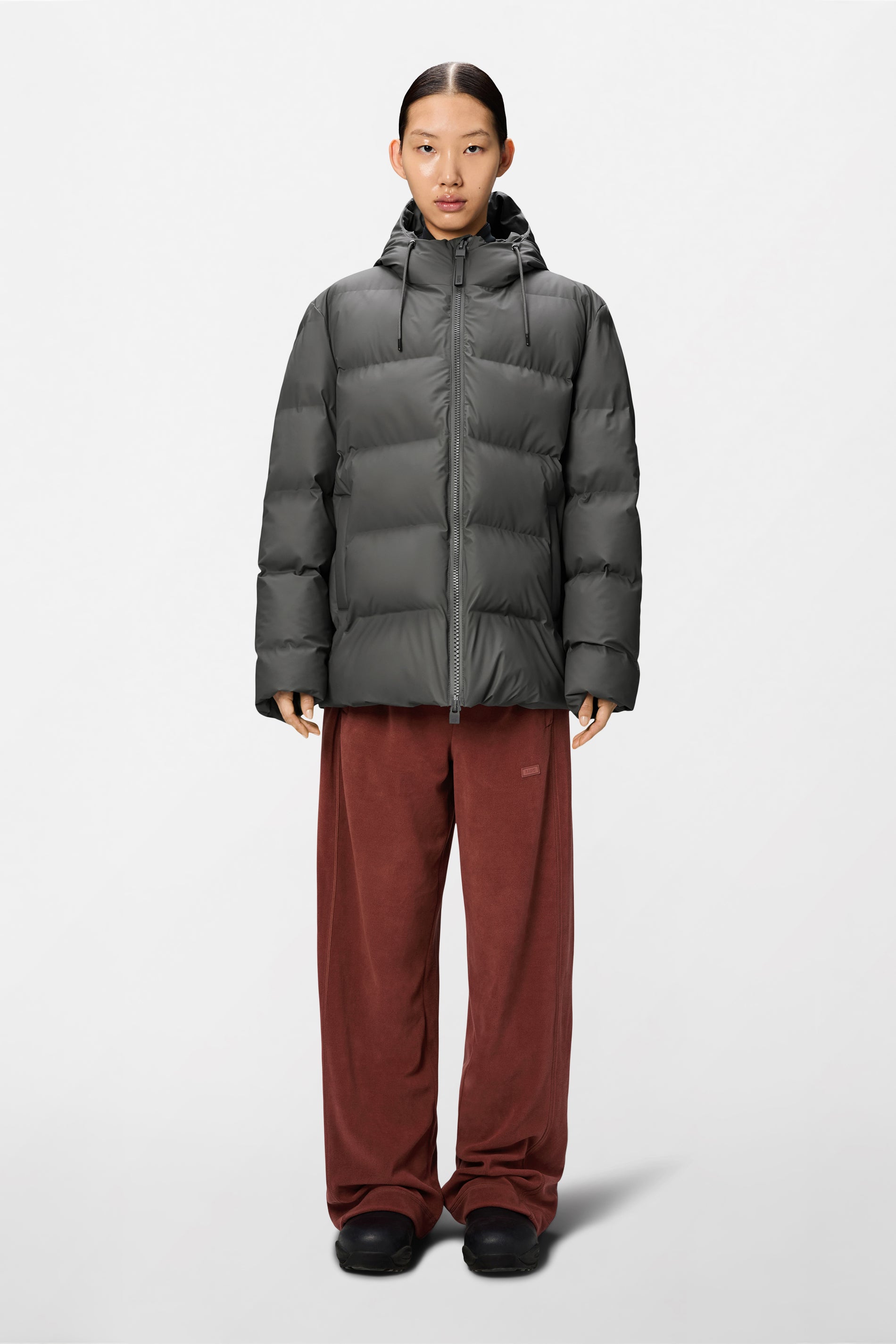 RAINS Alta Puffer Jacket Grey Jacket