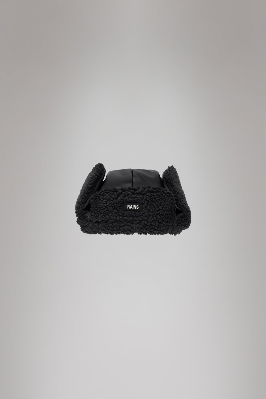 RAINS Fleece Trapper Hat Black Headwear